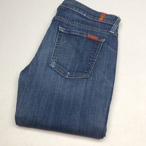 7 for ALL MANKIND THE CROPPED SKINNY JEANS 6/28x26 MADE IN USA 🇺🇸